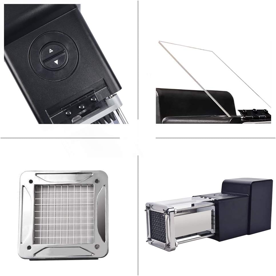 Sopito Electric Potato Cutter, Stainless Steel French Fry Cutter Great for Potatoes Carrots Cucumbers